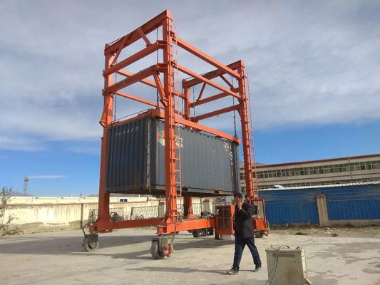 Портативный мобильный кран на козлах контейнера РТГ РМГ 40Т для складов