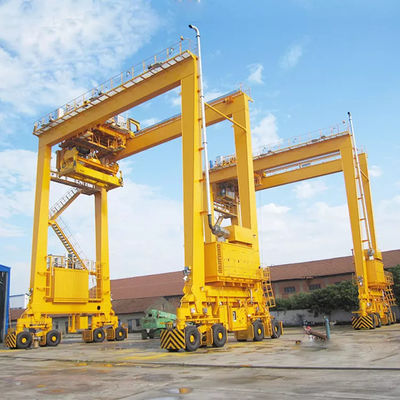 Сверхмощные 5 - кран на козлах покрышки 500t RTG резиновый для на открытом воздухе положенной в коробку формы