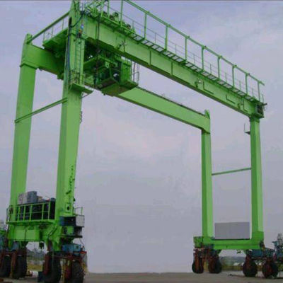 Резиновый Tyred двойник крана на козлах контейнера испускает лучи RTG A6