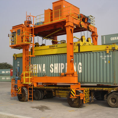 Катят луч двойника модели 30ton крана RTG покрышки контейнера резиновый