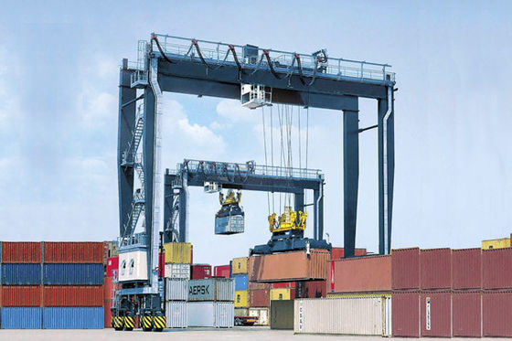 Катят луч двойника модели 30ton крана RTG покрышки контейнера резиновый